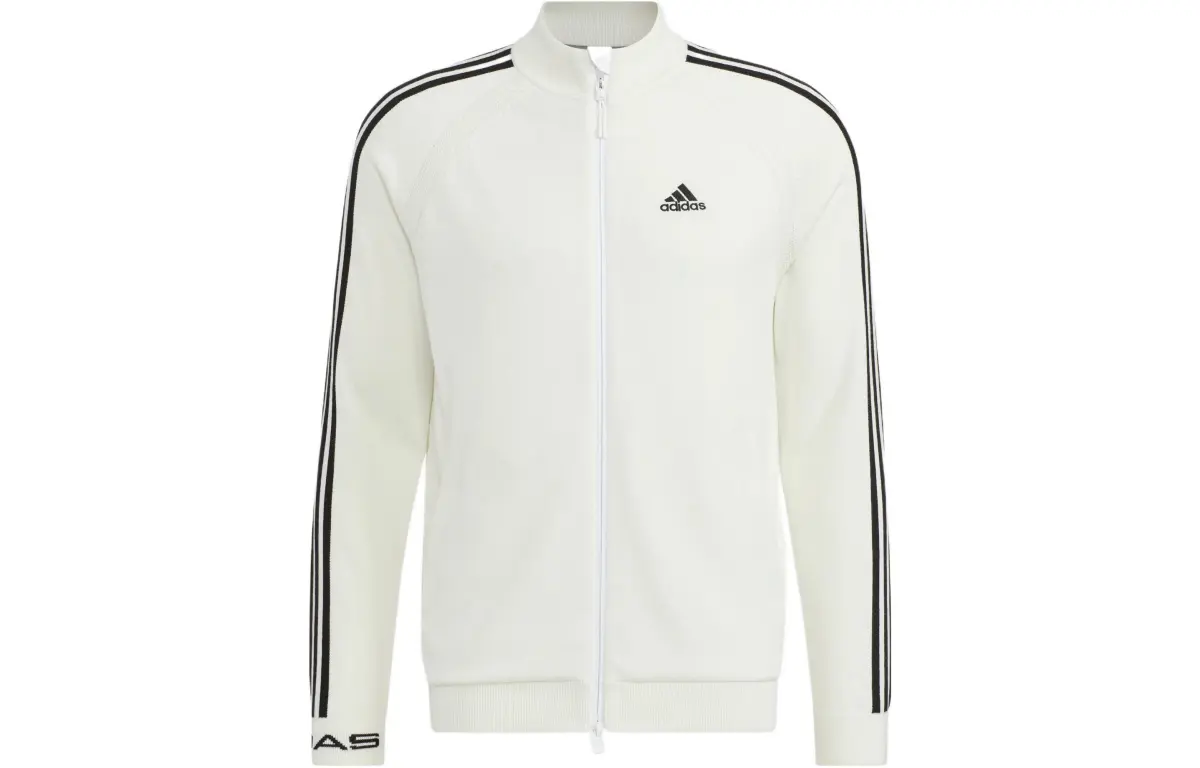Adidas Jackets Men's White Stand Collar Moderate Other
