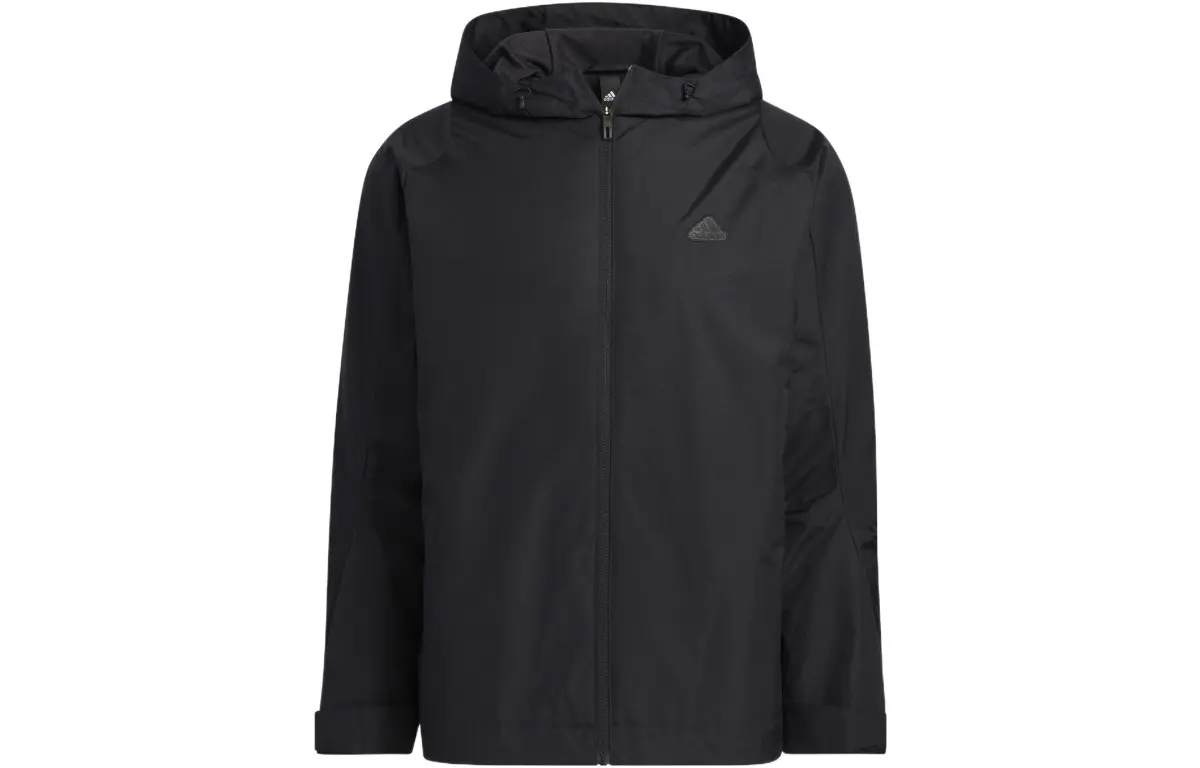 Adidas Jackets Men's Black Hooded (Non-detachable) Moderate