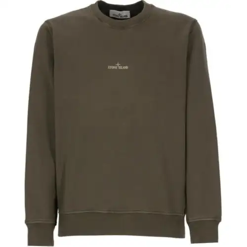 STONE ISLAND Logo Printed Crewneck Sweatshirt