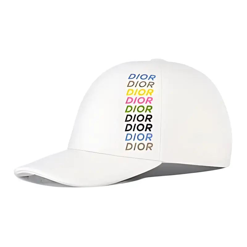 DIOR Cotton Baseball Caps Kids' White