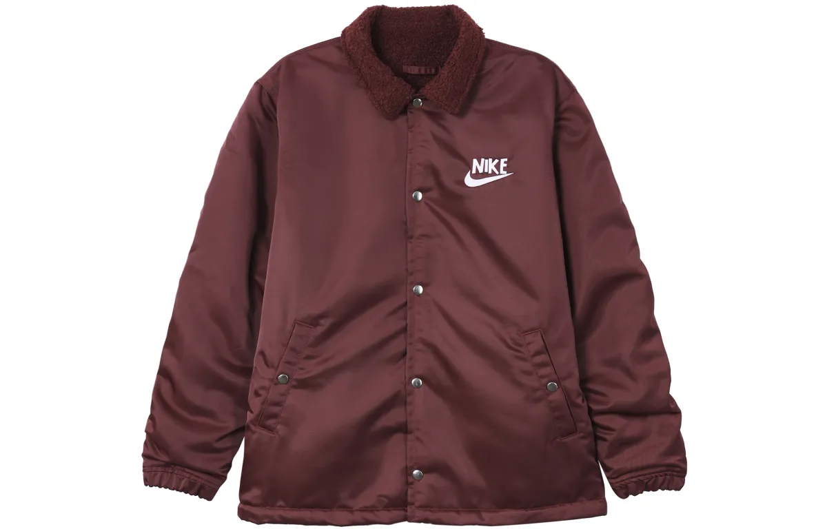 Nike Jackets Men's Burgundy Lapel Moderate Other