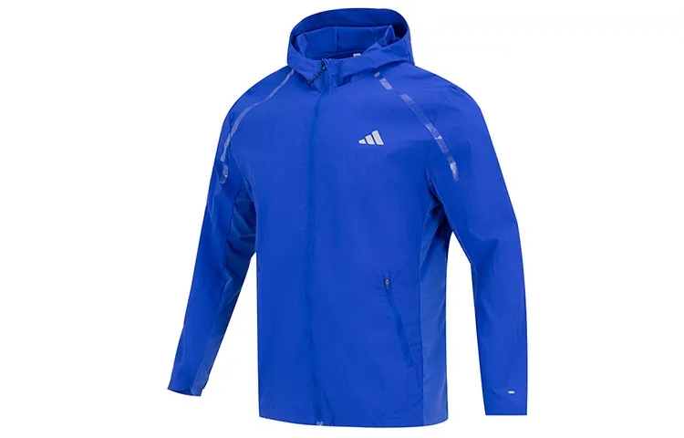 Adidas Jackets Men's Blue Hooded Moderate Other