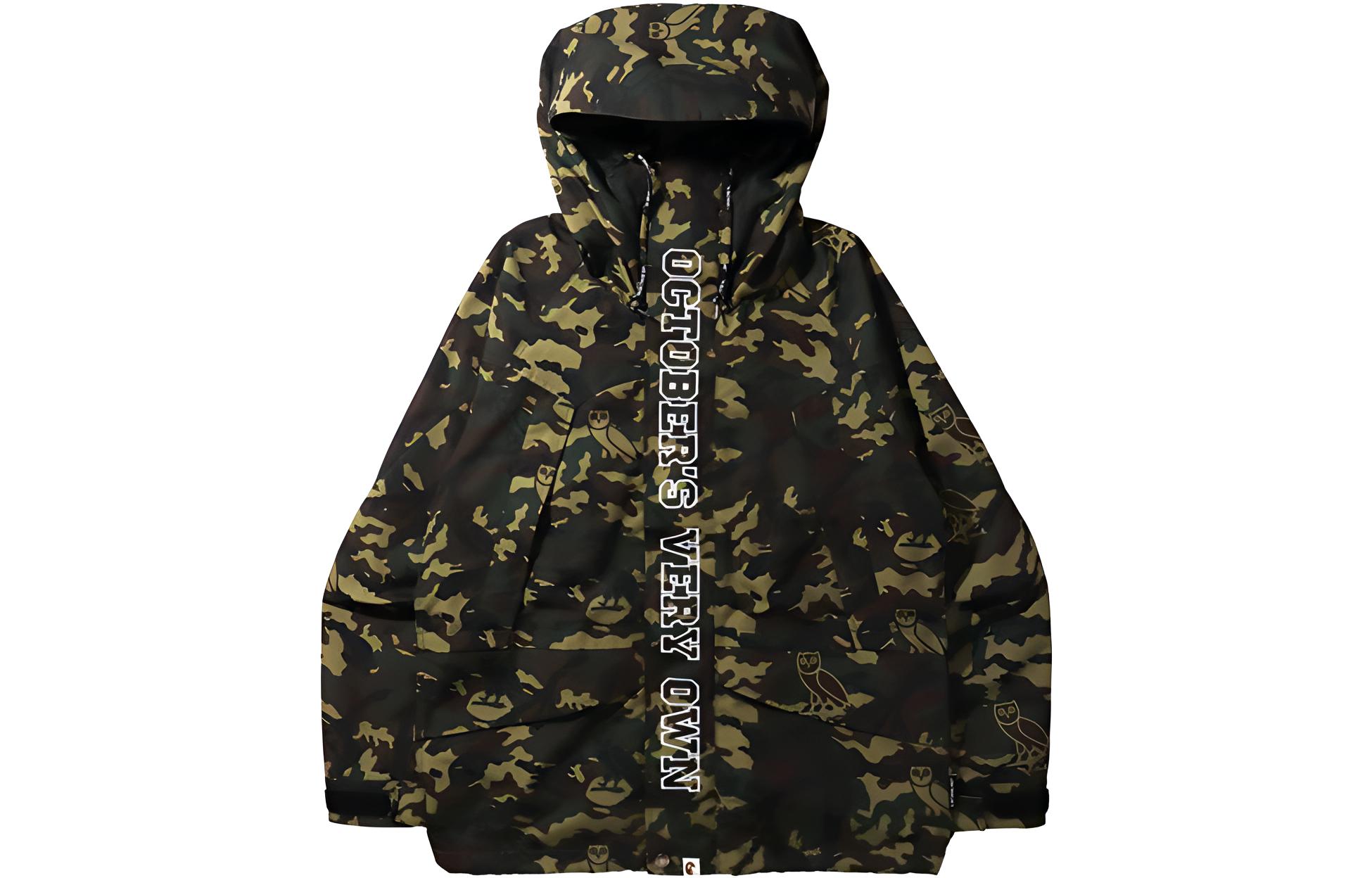 Мужская куртка A BATHING APE BAPE x OVO (зеленый камуфляж)