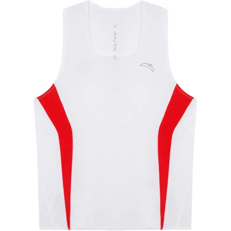 Anta Running Collection Running Tank Top Men's Pure White/Classic Red