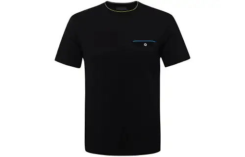 PRADA T Shirts Men's Black Crew Neck Moderate Straight Fit