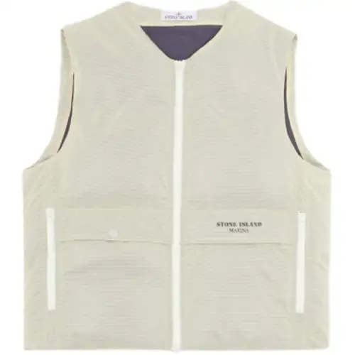 STONE ISLAND Zip Up Down Gilet