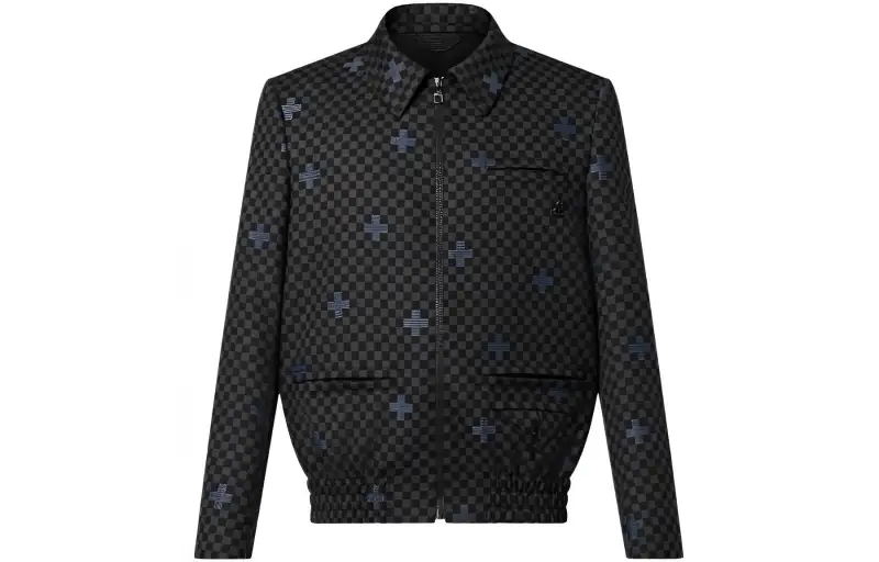 LOUIS VUITTON New Quarterly Products Of LV Jackets Men's Black Lapel Moderate Other