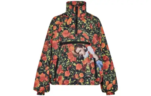 LOUIS VUITTON Floral Print Half-zip Jacket