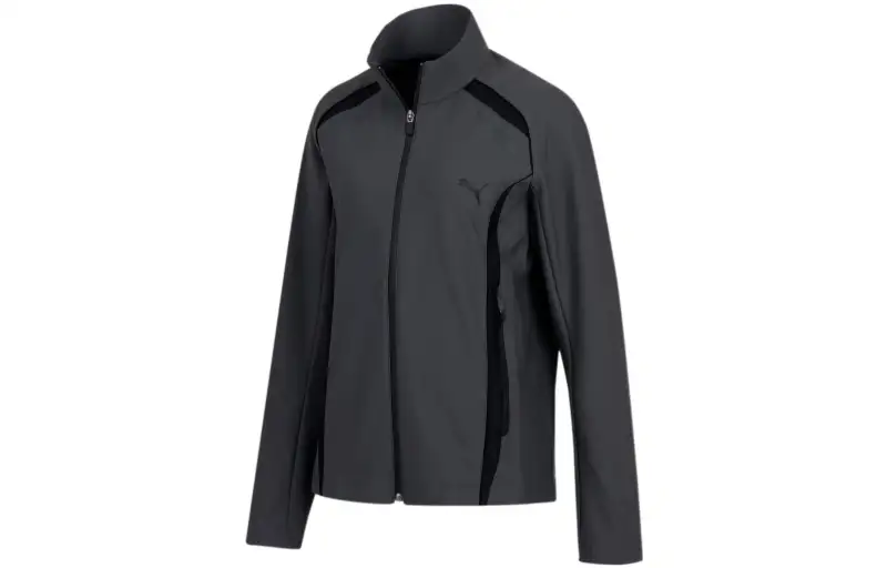 PUMA Jackets Men's Gray Stand Collar Moderate Other