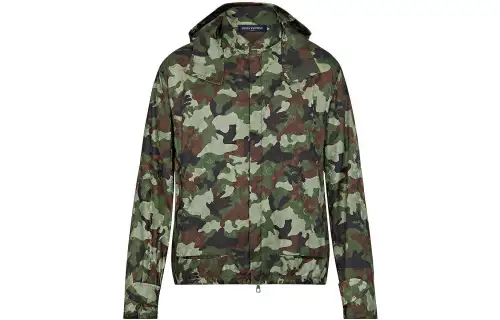 Louis Vuitton 2000s camo hooded windbreaker