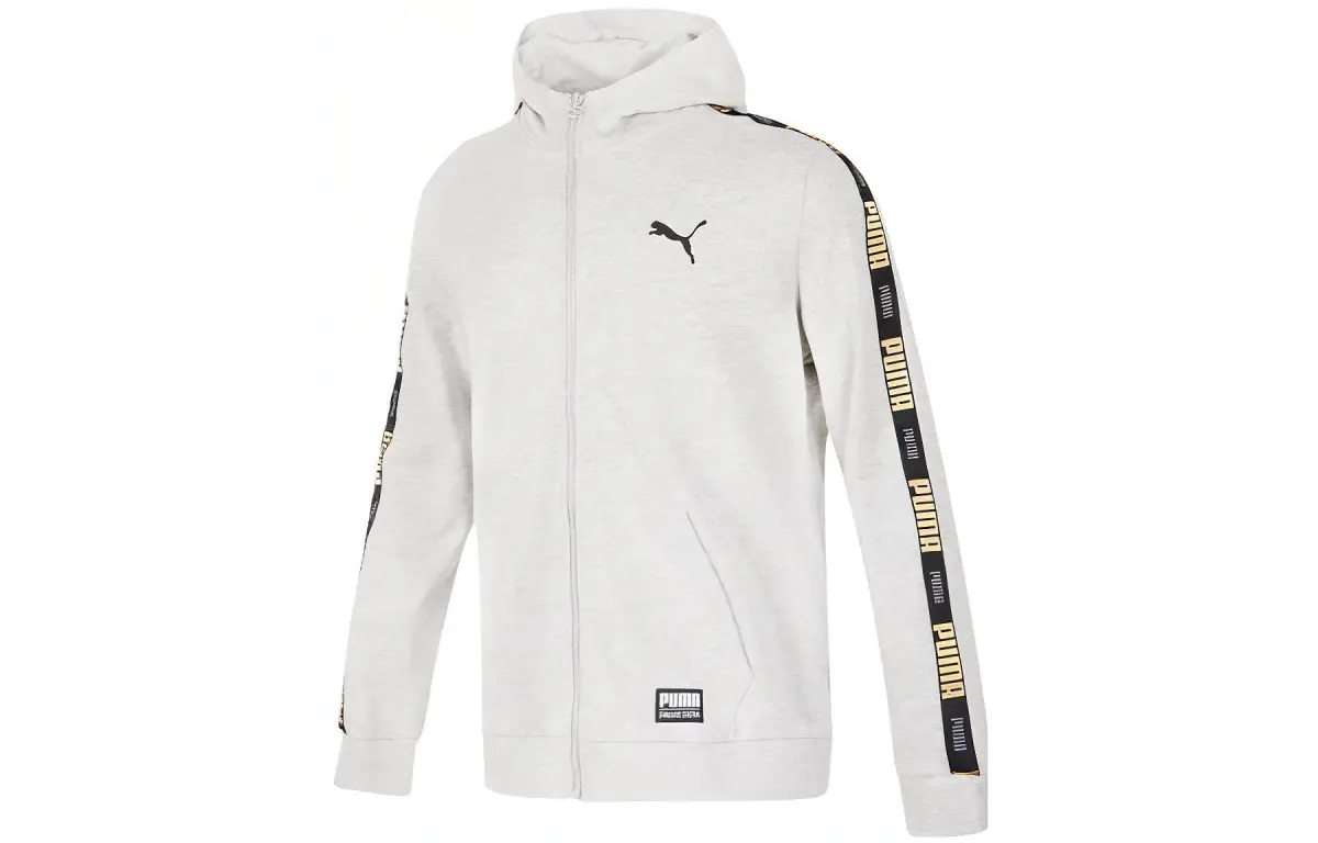 PUMA Jackets Unisex Gray Hooded (Non-detachable) Moderate