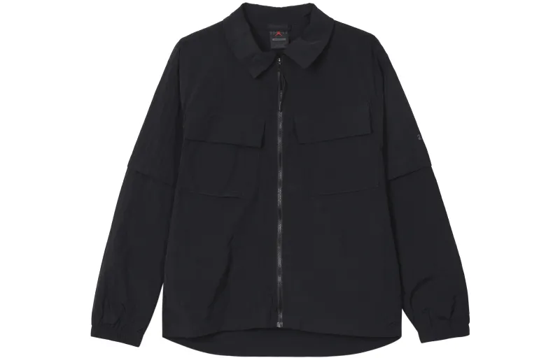 Jordan Jackets Men's Black Pointed Collar Moderate Workwear