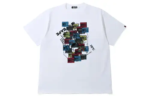 A BATHING APE Bape T Shirts Unisex Crew Neck Moderate Straight Fit