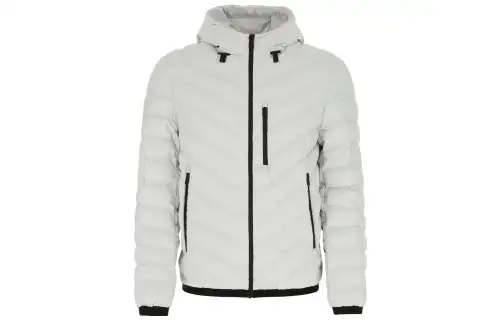 PRADA Jackets Men's Ivory White Hooded Moderate Other