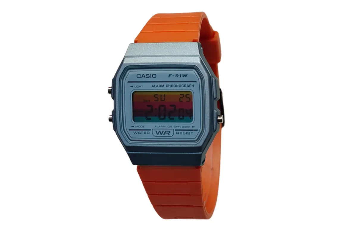 CASIO Custom Collection Quartz Movement Resin Strap Watch Men's Watches Blue Dial