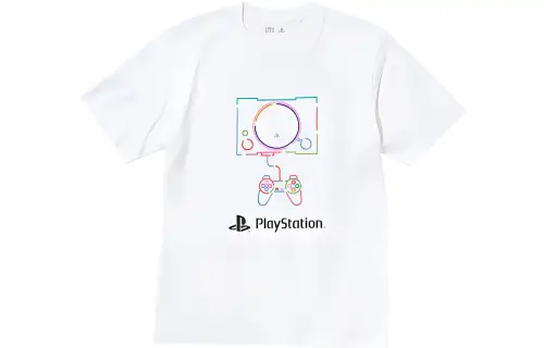 UNIQLO T Shirts Unisex White Crew Neck Moderate Straight Fit