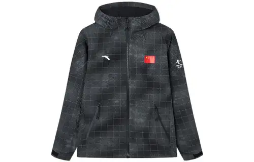ANTA Jackets Men's Black Hooded Moderate Other