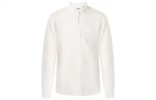 Burberry Shirts Men's Ecru Polo Collar Moderate