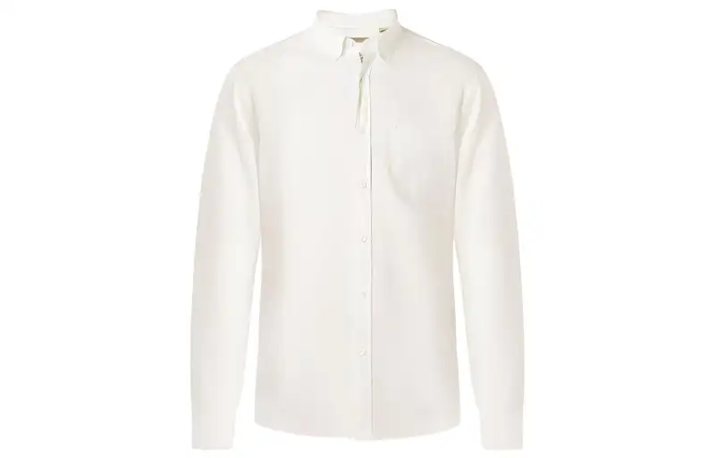 Burberry Shirts Men's Ecru Polo Collar Moderate