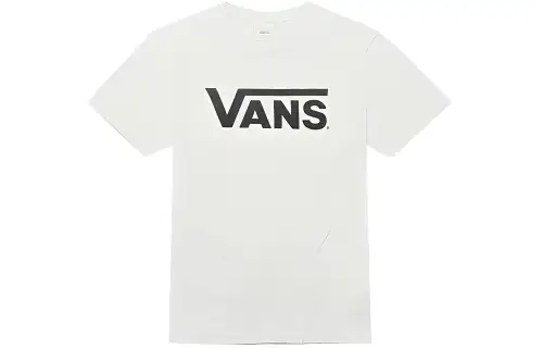 Vans T Shirts Men's White Crew Neck Moderate Straight Fit