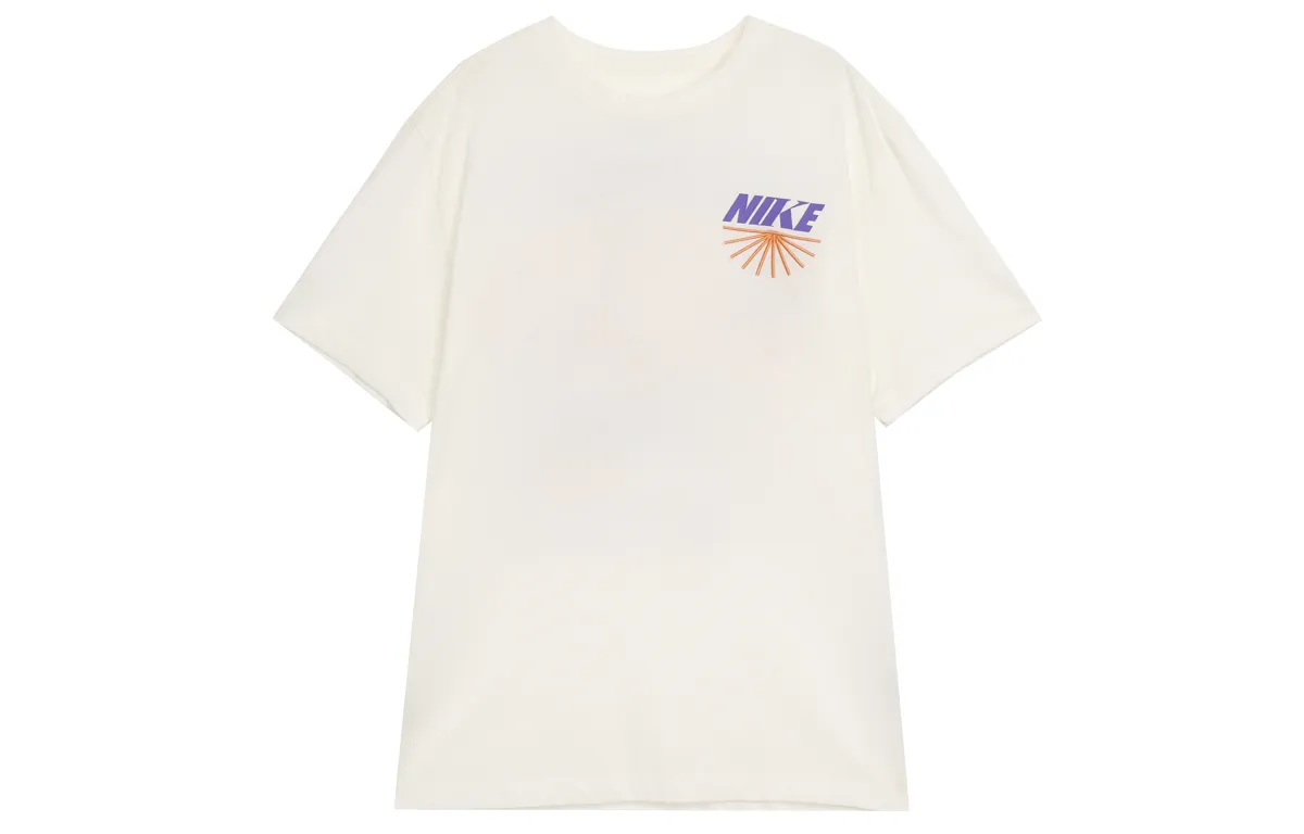 Nike T-Shirts Men's White Crew Neck Moderate