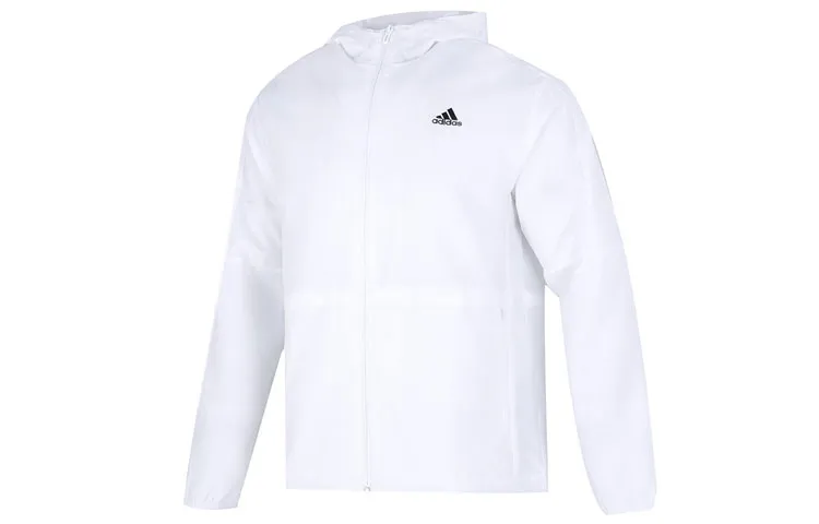 Adidas Jackets Men's White Hooded Moderate Other