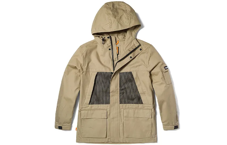 Timberland Jackets Men's Liquorice Yellow Hooded Moderate Workwear