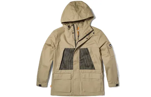 Timberland Jackets Men's Liquorice Yellow Hooded Moderate Workwear