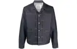 Levis Jackets Men's Navy Blue Lapel Moderate Other
