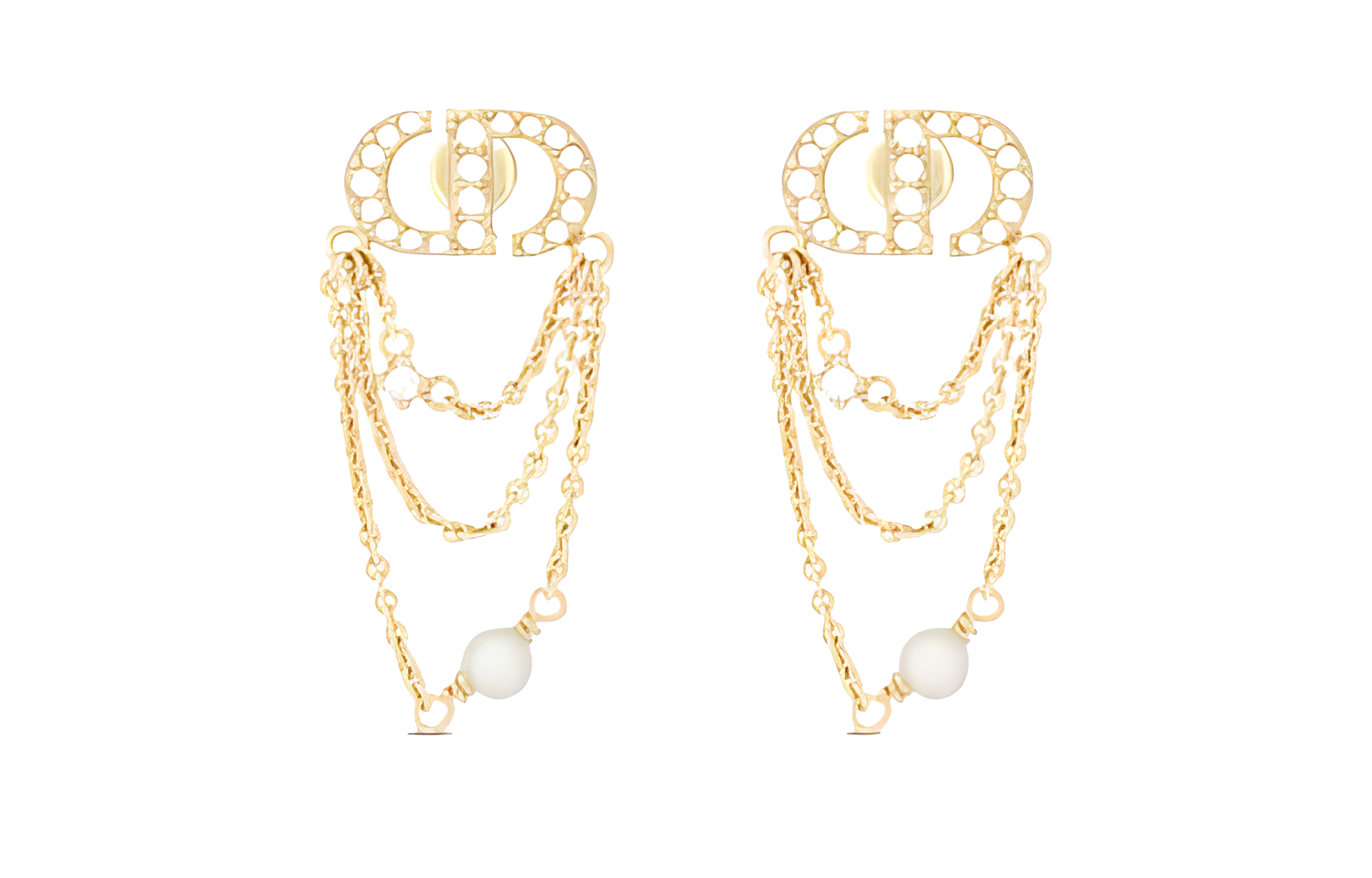Женские серьги Dior DIOR Logo (золотые)