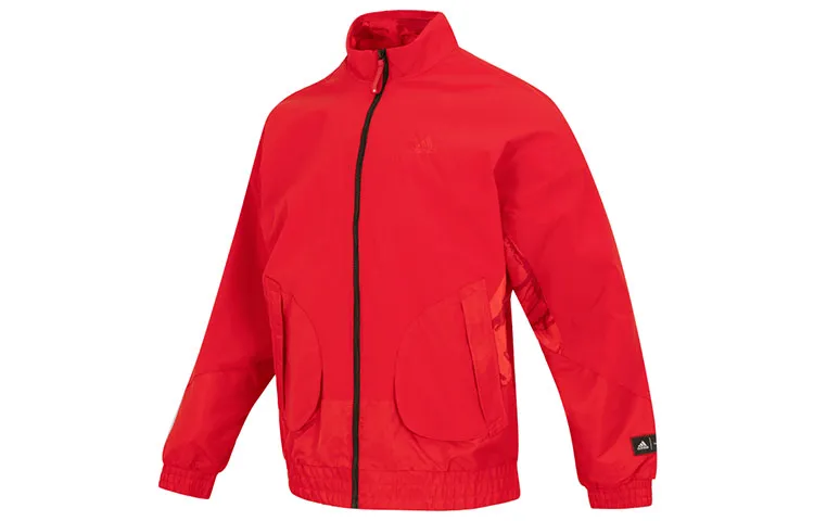Adidas CNY Jackets Men's Red Stand Collar Moderate