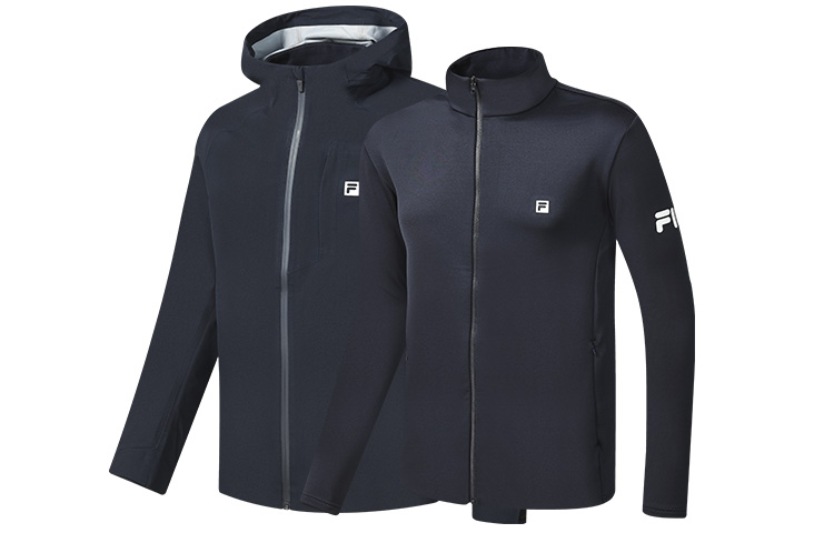 Мужская куртка Fila Athletics FITNESS (синяя)