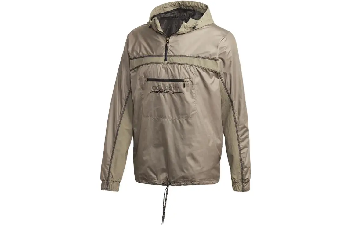 Adidas Originals Jackets Men's Gray Hooded Moderate Instructor