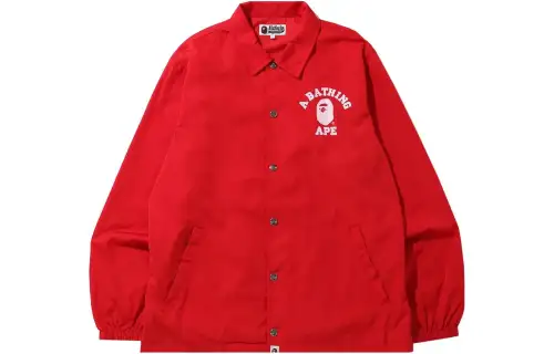 Bape College Logo Coach Jacket
