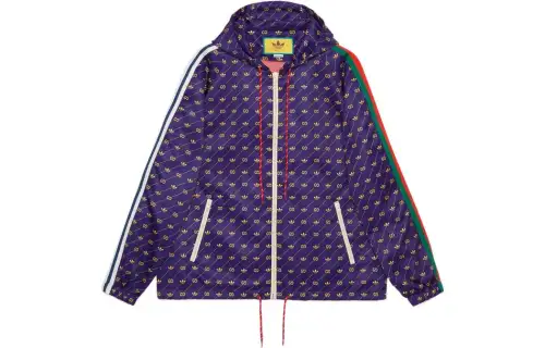 GUCCI X Adidas Trefoil Print Jacket