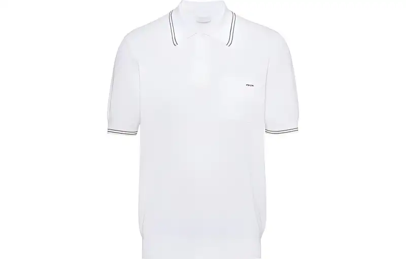PRADA SS21 Polo Shirt Men's White