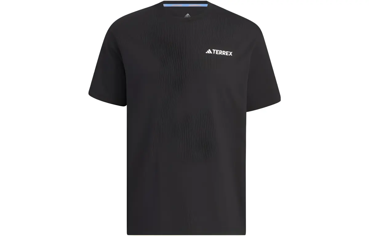 Adidas T-Shirts Unisex Black Crew Neck Moderate Straight Fit