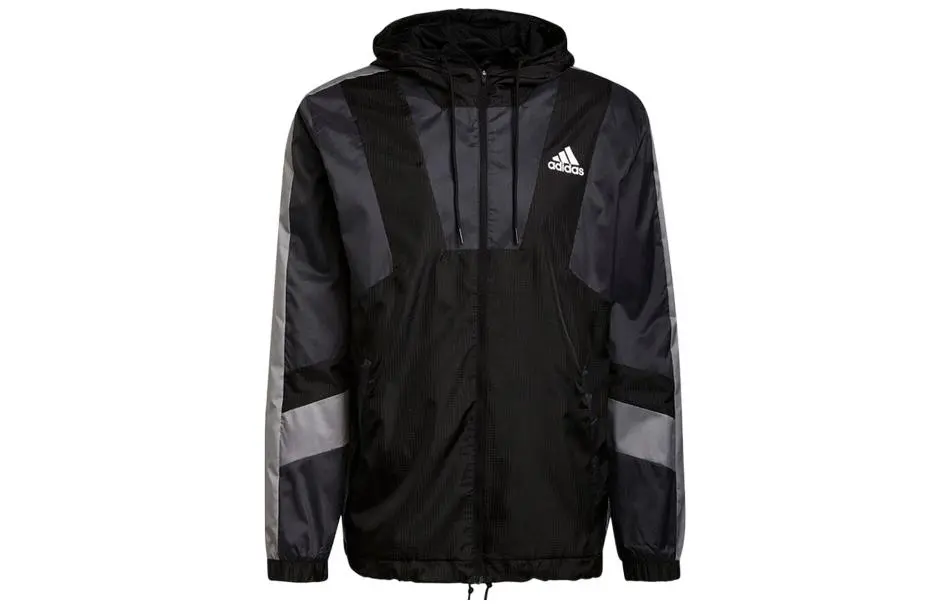 Adidas Jackets Men's Black Hooded Moderate Other