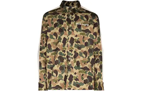 Palm Angels camouflage-print track shirt