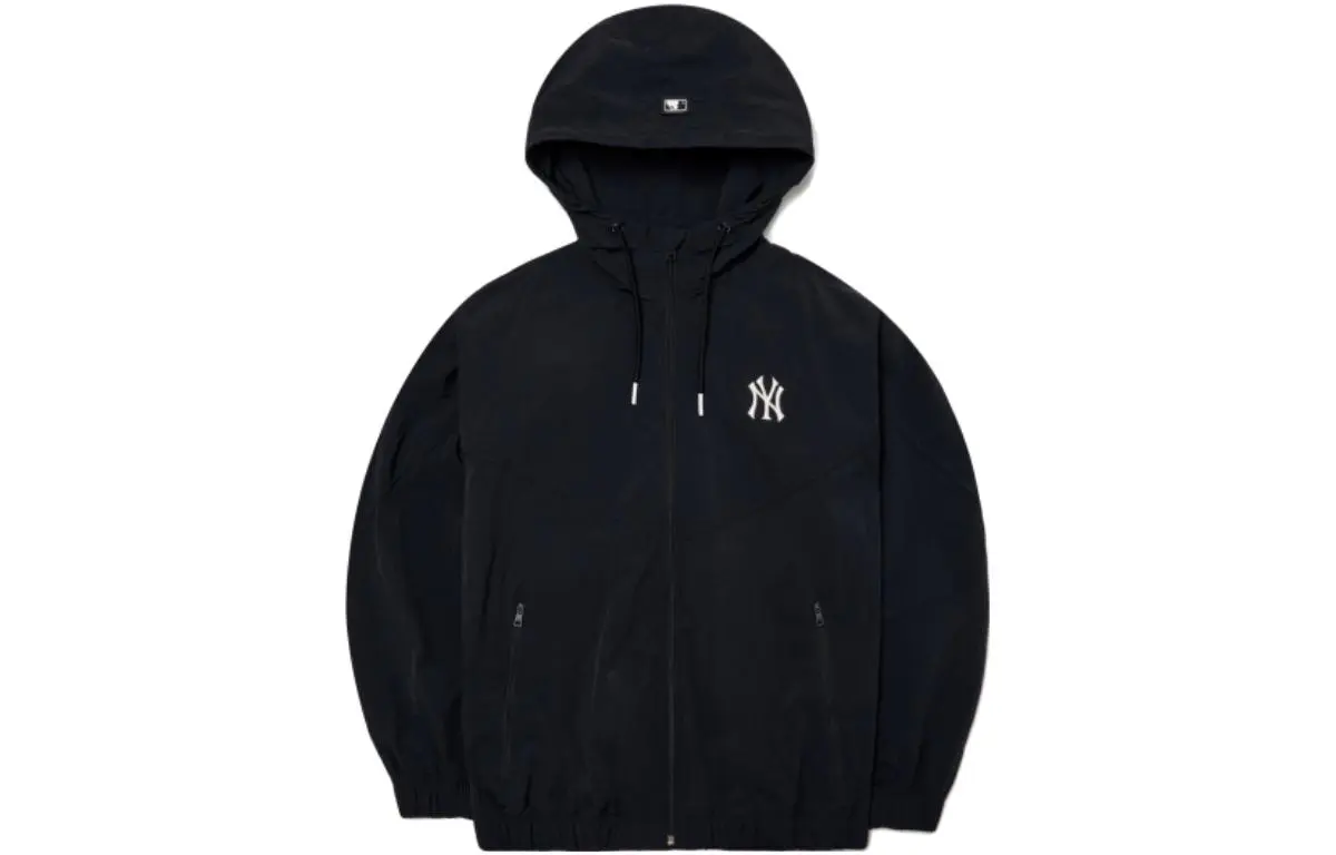 MLB Basic Logo Jackets Unisex Black Hooded Moderate Other