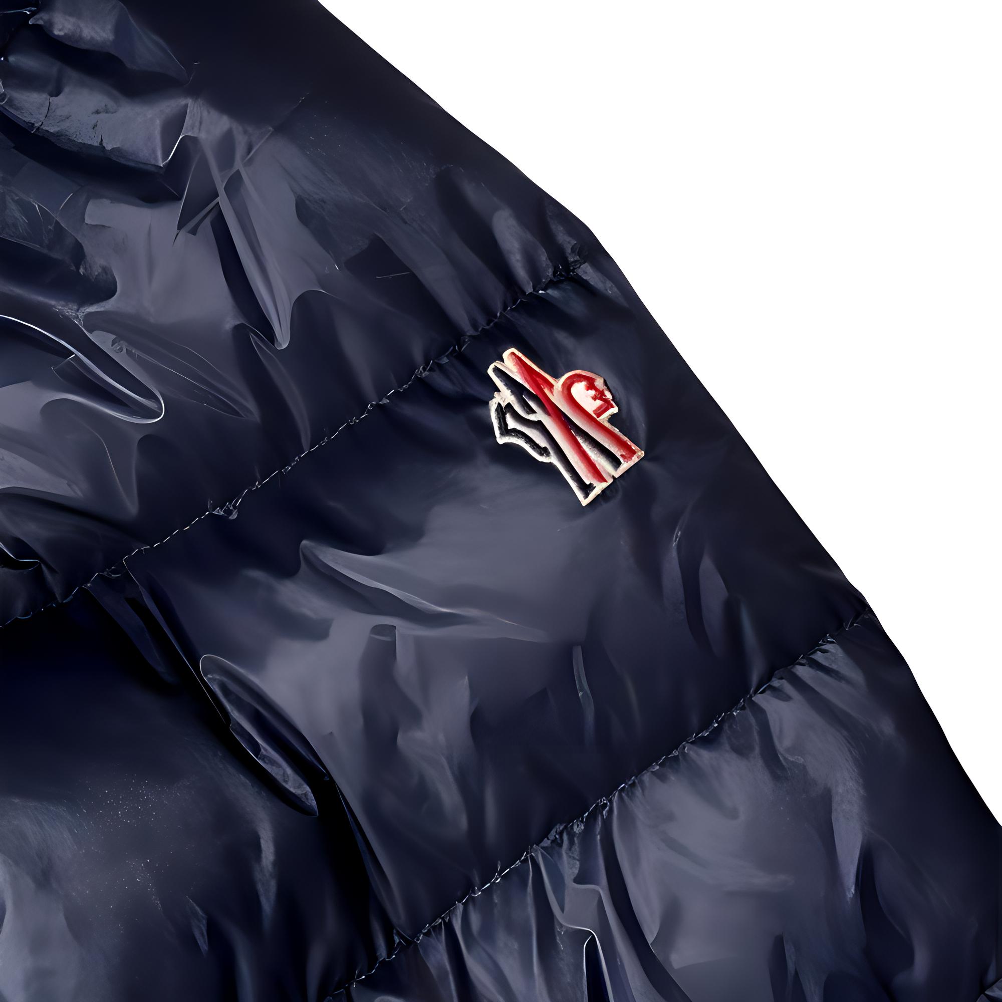 Мужская куртка Moncler Grenoble Canmore (темно-синяя) — фото 3