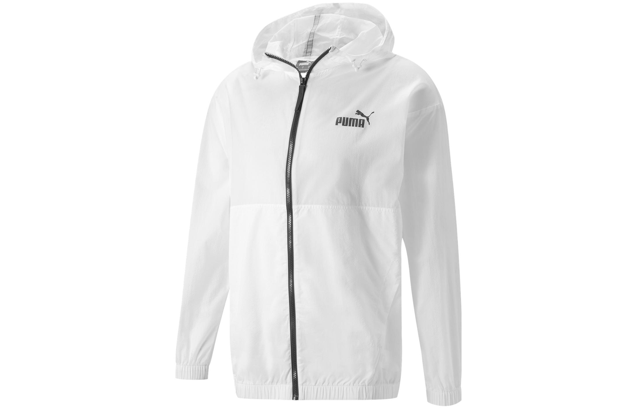 PUMA ESS Jackets Men's White Hooded Moderate Other