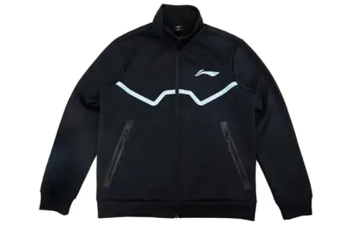 Li Ning Jackets Men's Black Stand Collar Moderate Other