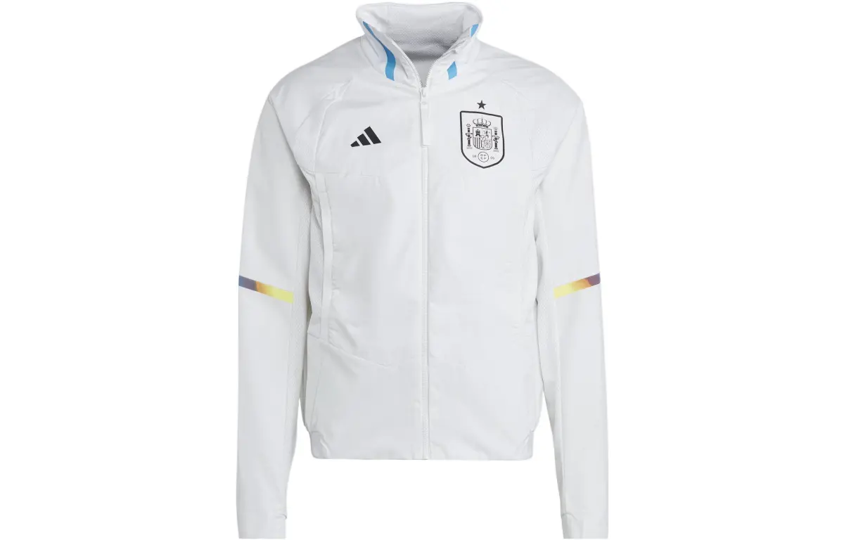 Adidas Jackets Men's White Stand Collar Moderate Other