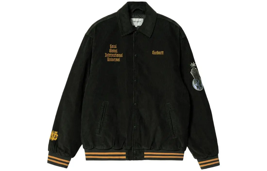 Carhartt WIP Jackets Men's Black Lapel Moderate Other