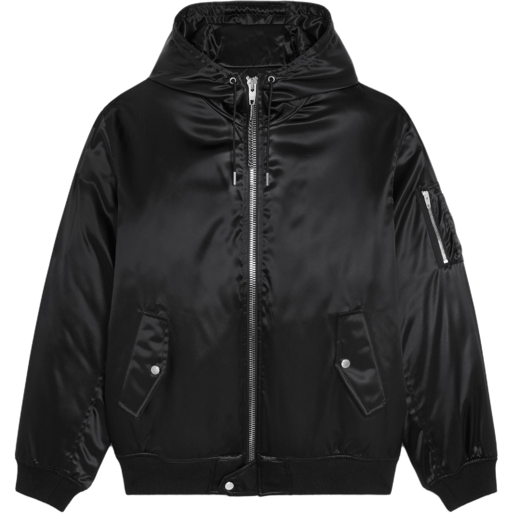 CELINE Bomber Jacket With CELINE Print In Satin Finish Nylon