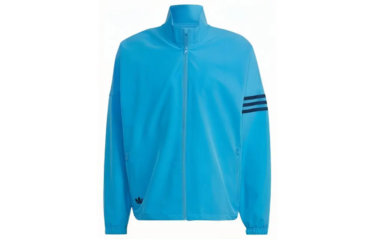 Adidas Jackets Men's Blue Stand Collar Moderate Other