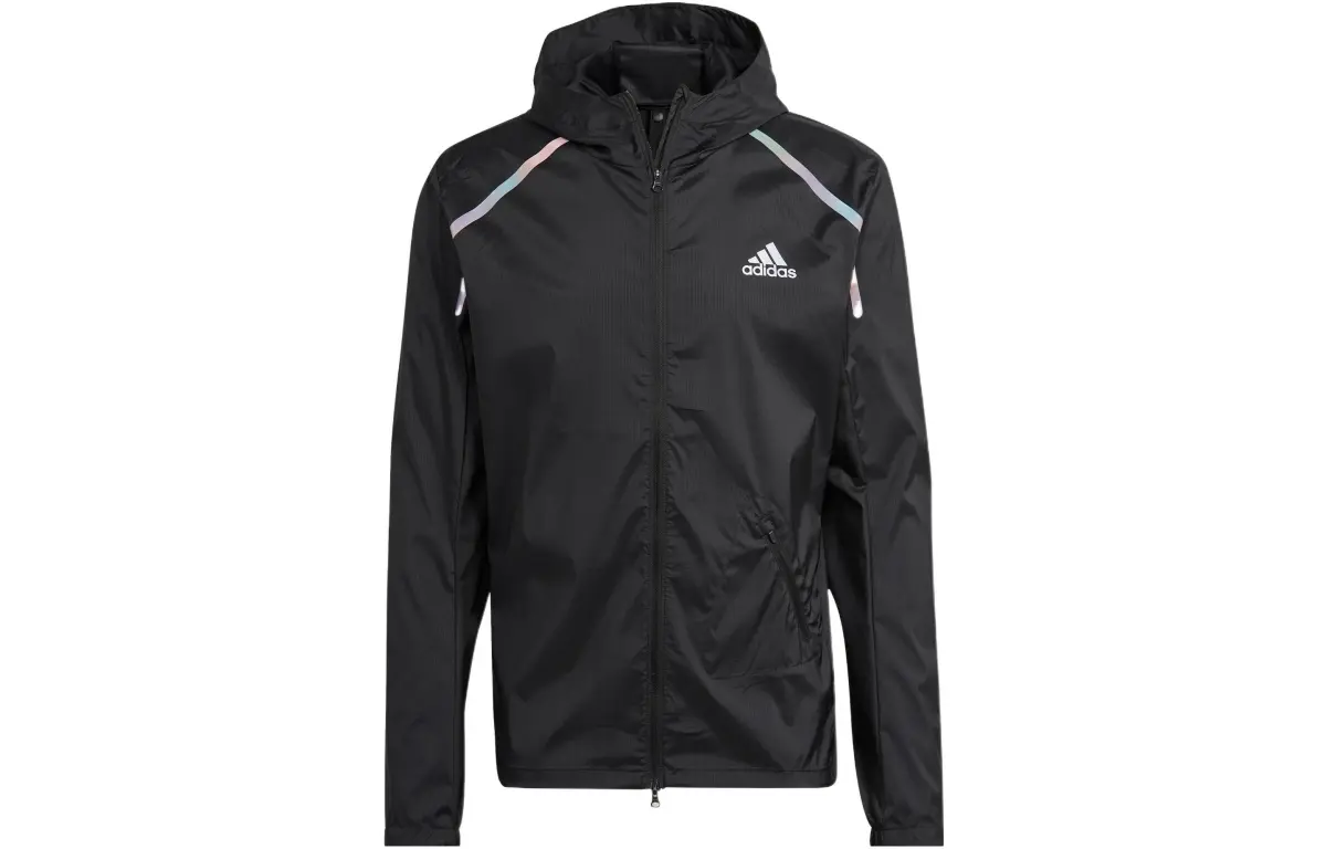 Adidas Jackets Men's Black Hooded Moderate Other