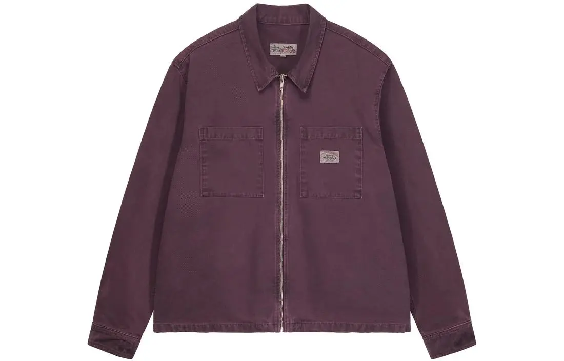 Stussy Washed Canvas Zip Shirt