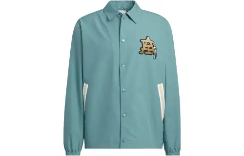 Adidas Originals Jackets Men's Green Lapel Moderate Other